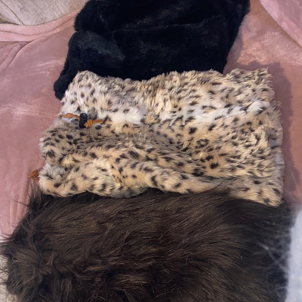 Faux Fur boot toppers Set of 3